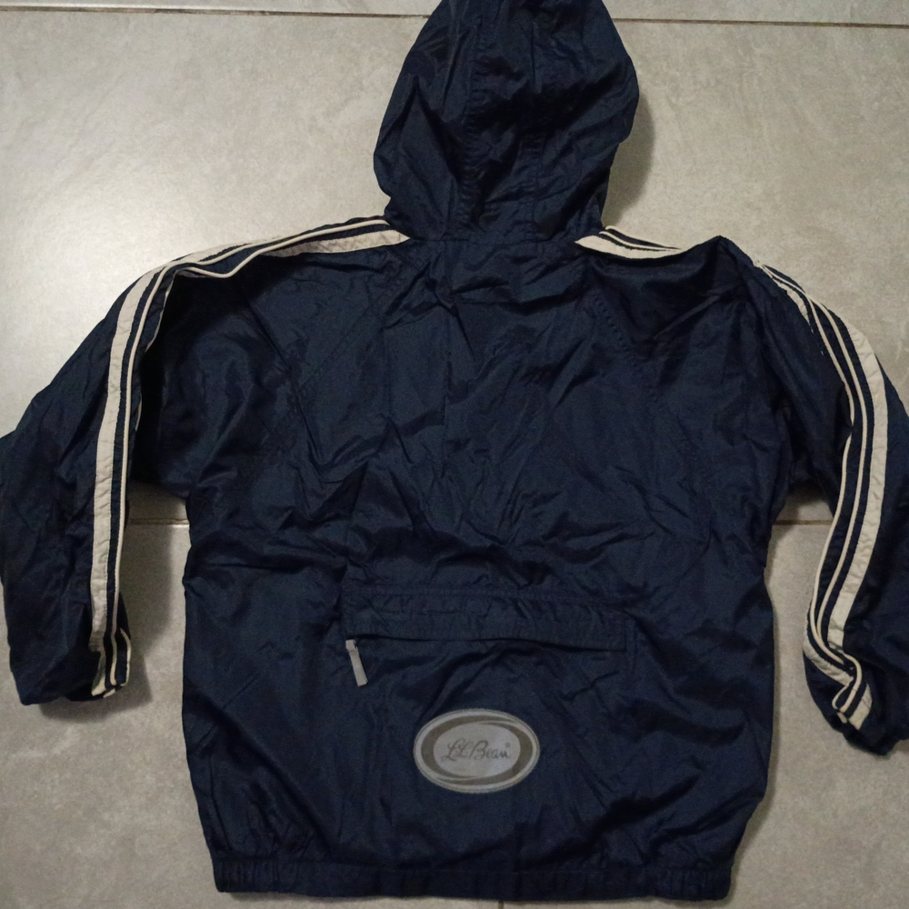 10/12 L.L.Bean Navy Hooded Jacket